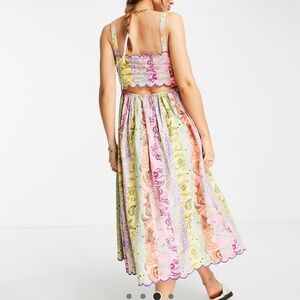 Colorful ASOS Paisley Midi Dress
